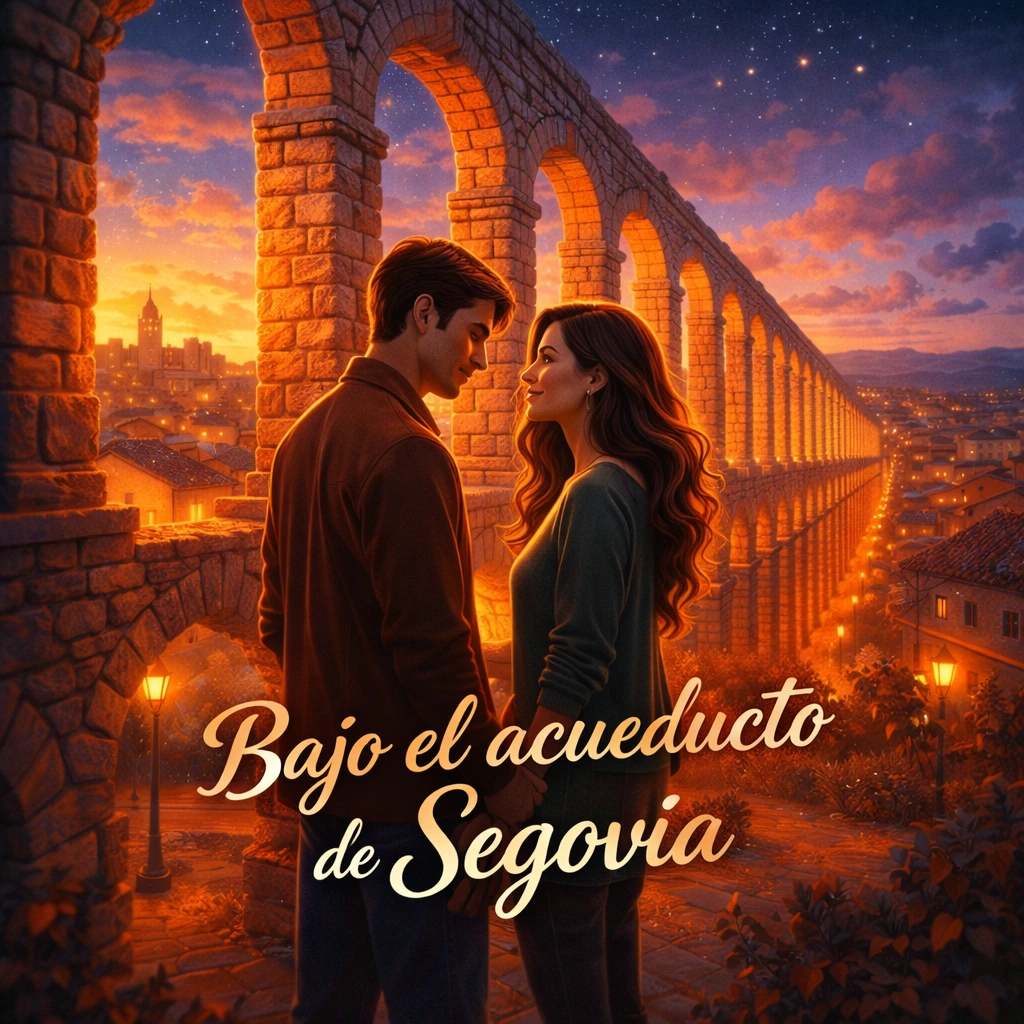 Bajo el acueducto de Segovia